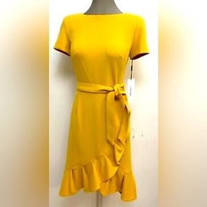 Calvin Klein Women's Tulip Sleeved Sheath Dress